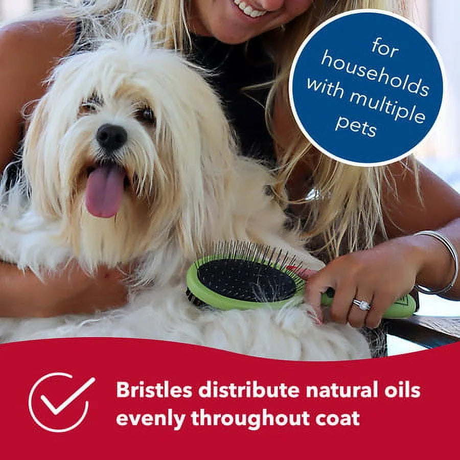 Safari Dog Pin and Bristle Combo Brush, Large