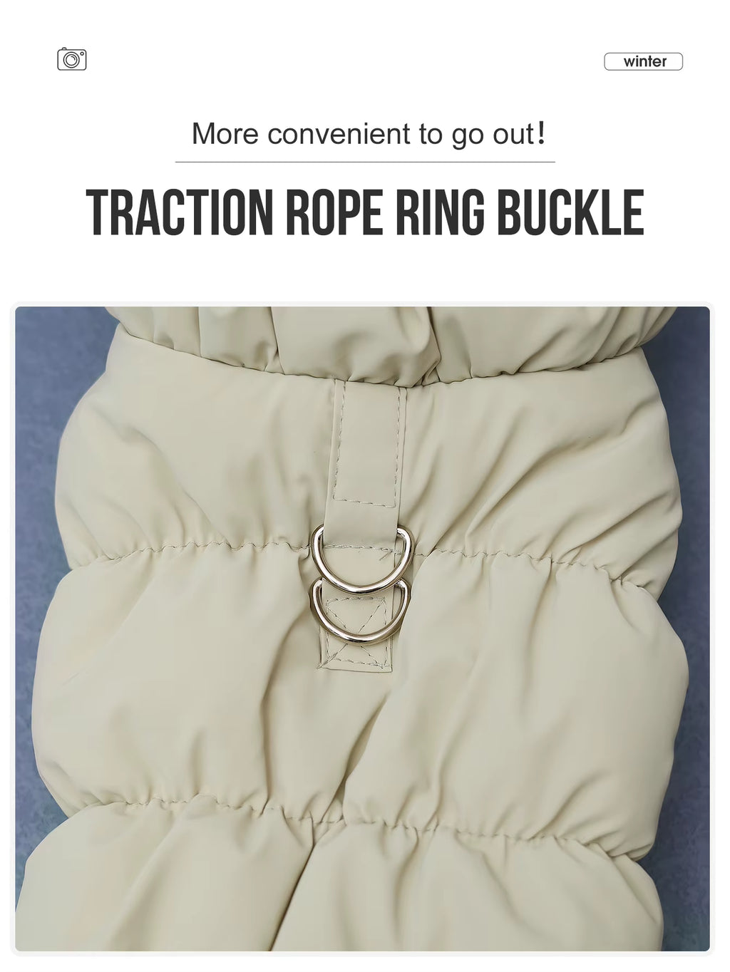 Dog Jacket for Autumn/Winter, Pet Coat, 3-Layer Thick Warm Outerwear, Suitable for Small to Medium Dogs like Poodle, Teddy, York