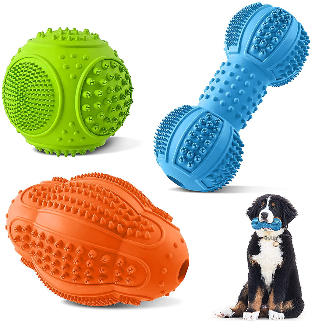 Ultimate Durable Dog Chew Toys 3-Pack - Perfect for Aggressive Chewers!