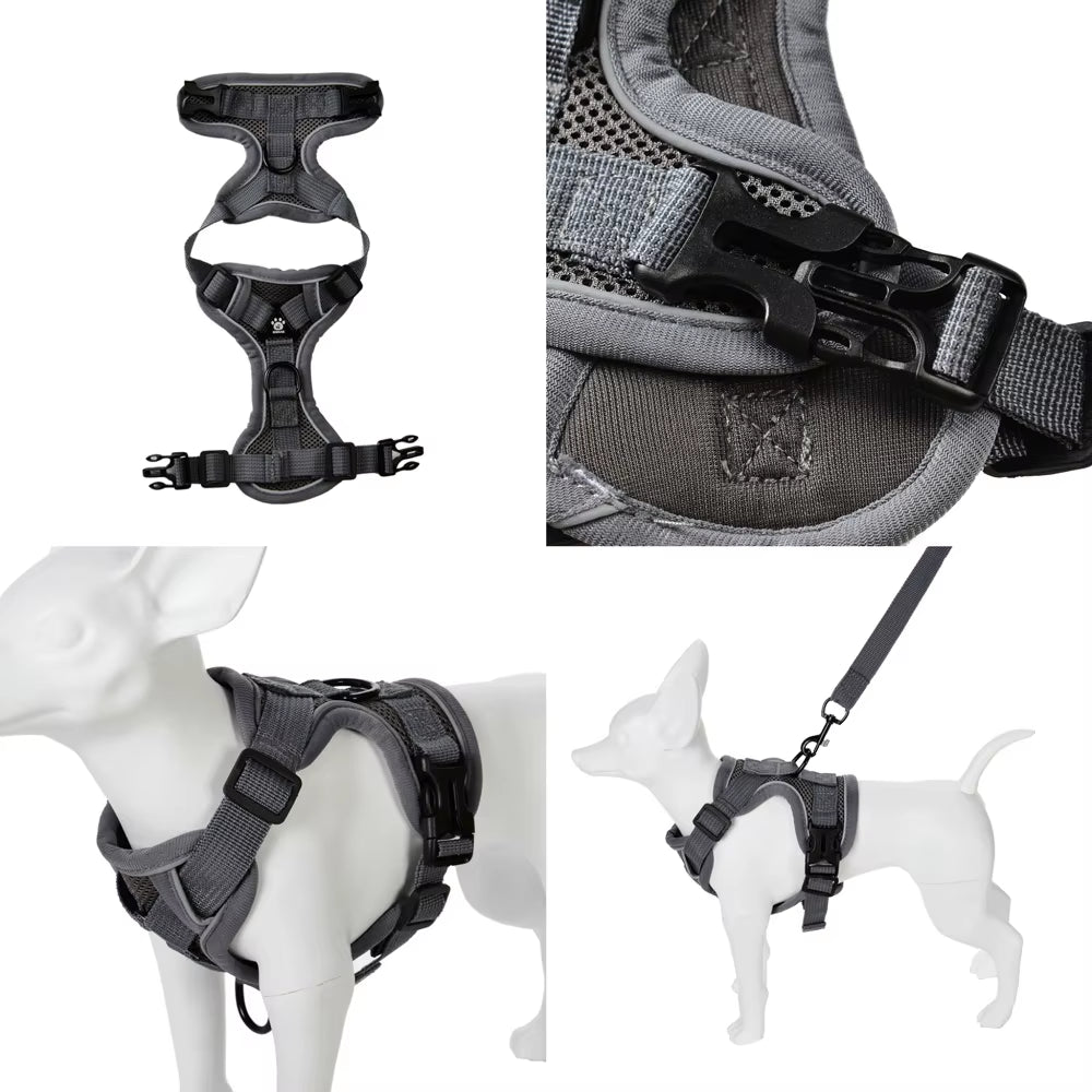 Dog Harness Leash Set for Small Medium Dogs Cat Hiking Adjustable Puppy Leash Reflective Harness Vest Chihuahua Pug Pet Supplies