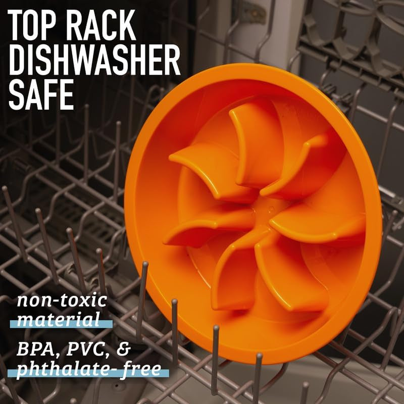 Interactive Blue Puzzle Slow Feeder Dog Bowl – 2 Cup Capacity for Healthy Eating, Perfect for All Breeds and Elevated Feeders